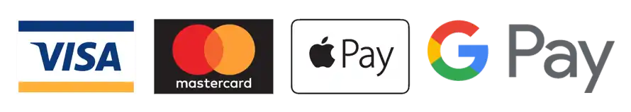 Способи оплати: Visa, MasterCard, Google Pay